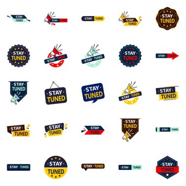 Stay Tuned 25 Unique Vector Elements for a fresh and one of a kind brand identity