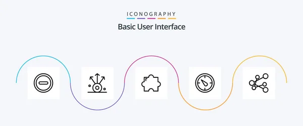 Basic Line Icon Pack Including Plugin Share Export — Διανυσματικό Αρχείο