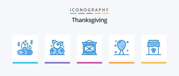 Thanksgiving Blue 5 Icon Pack Including thanksgiving. holiday. thanksgiving. food. thanksgiving. Creative Icons Design