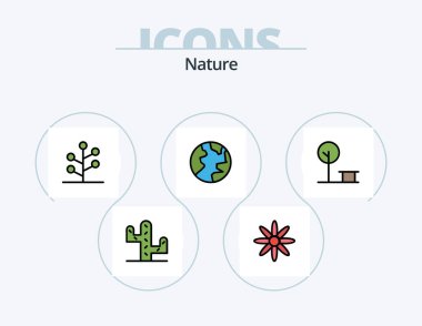 Nature Line Filled Icon Pack 5 Icon Design. . place. nature. park. city