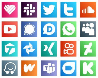 20 Professional Social Media Icons such as xing. tagged. video. myspace and disqus icons. Fully customizable and professional