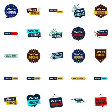 We're Hiring 25 Professional Vector Graphics for Recruitment Campaigns