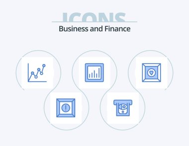 Finance Blue Icon Pack 5 Icon Design. . . money. product. box