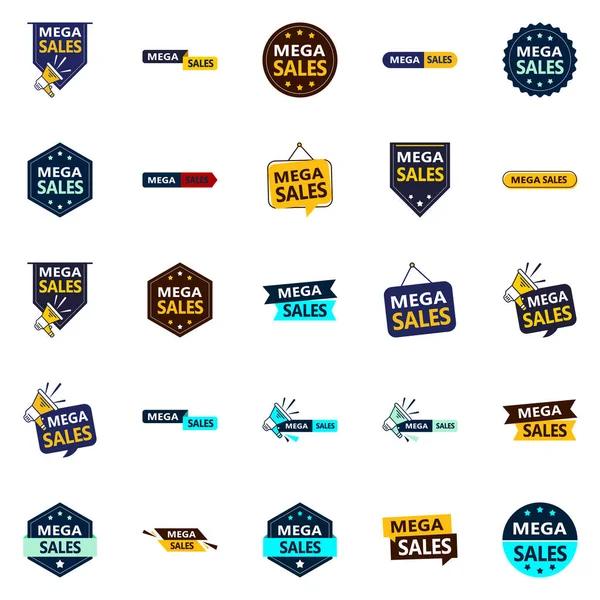 Boost Your Promotions Mega Sale Vector Pack High Quality Designs — Stock vektor