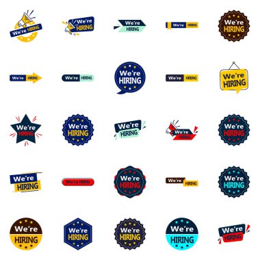 We're Hiring 25 Fresh and innovative Vector Designs for your job openings