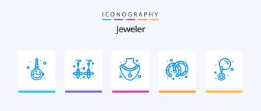 Jewellery Blue 5 Icon Pack Including jewelry. drop. gold. jewelry. earrings. Creative Icons Design