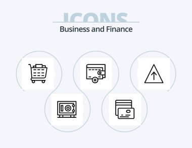 Finance Line Icon Pack 5 Icon Design. . . shopping cart. payment. credit card