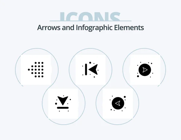 Arrow Glyph Icon Pack Icon Design Network Arrows Arrow Left — стоковый вектор