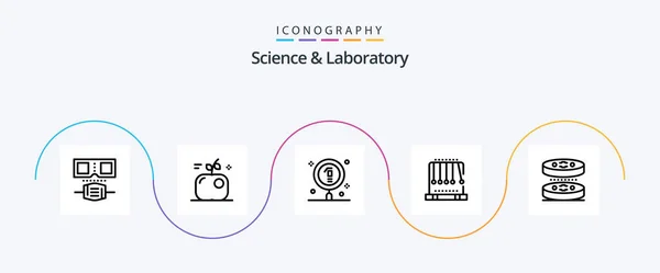 Science Line Icon Pack Including Biology Swing Chemical Physics Gravity — Stockový vektor