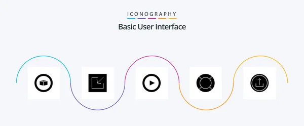 Basic Glyph Icon Pack Including Basic Essential — Archivo Imágenes Vectoriales