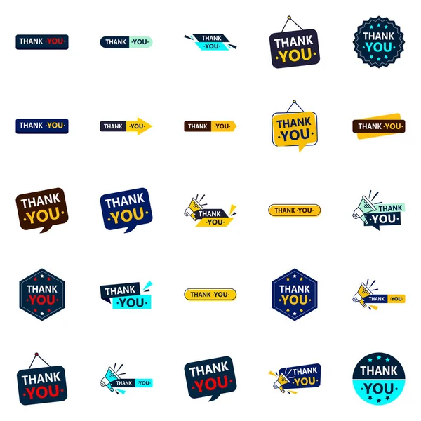 Thank You High Quality Vector Elements Show Your Recognition — Wektor stockowy