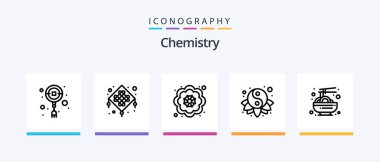 Chemistry Line 5 Icon Pack Including science. chemistry. chemistry. study. beaker. Creative Icons Design