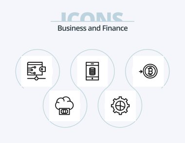 Finance Line Icon Pack 5 Icon Design. . . business. money. bitcoin