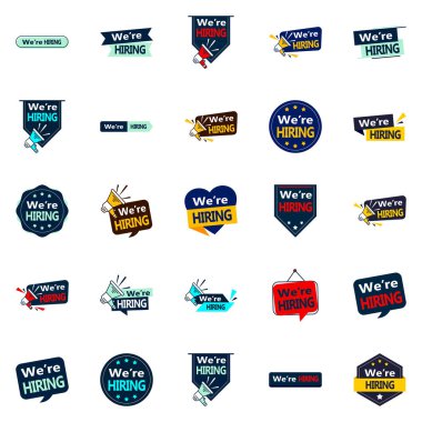 Upgrade Your Job Advertisements with These 25 We're Hiring Vector Elements