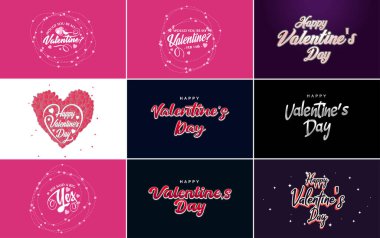 Pink October logo with hearts calligraphy lettering isolated on white