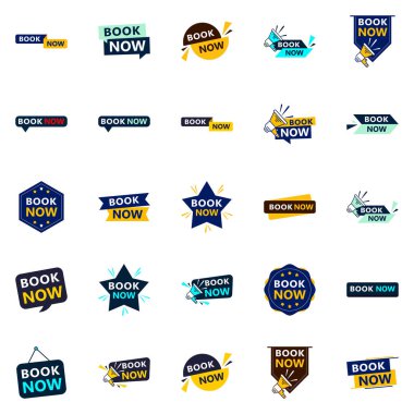 Get Your Customers Excited to Book with Our Pack of 25 Book Now Banners