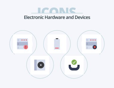 Devices Flat Icon Pack 5 Icon Design. . favorite. server. database. energy