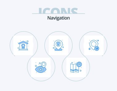 Navigation Blue Icon Pack 5 Icon Design. location. dentist location. home. dentist. dental