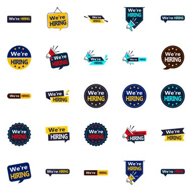 Make Your Job Openings Irresistible with 25 Engaging We're Hiring Vector Graphics