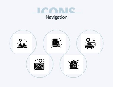 Navigation Glyph Icon Pack 5 Icon Design. location. book. location. mountain. location