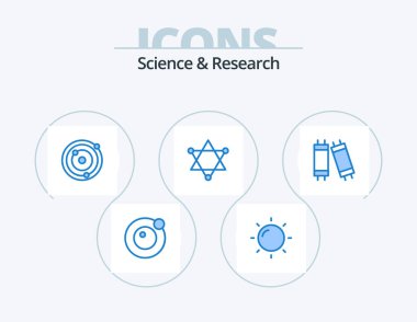 Science Blue Icon Pack 5 Icon Design. . figure. . lamp