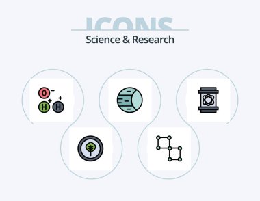 Science Line Filled Icon Pack 5 Icon Design. sun. science. science. eclipse. science