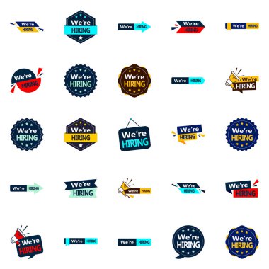 25 We're Hiring Vector Designs for Job Fairs and Recruitment Events