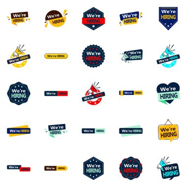 25 We're Hiring Vector Graphics to make your job opportunities more visible