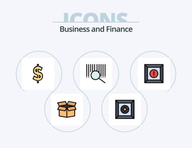 Finance Line Filled Icon Pack 5 Icon Design. . . money. money. atm