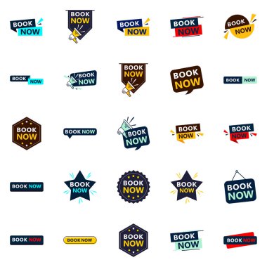 Make a Statement with Our Pack of 25 Book Now Banners