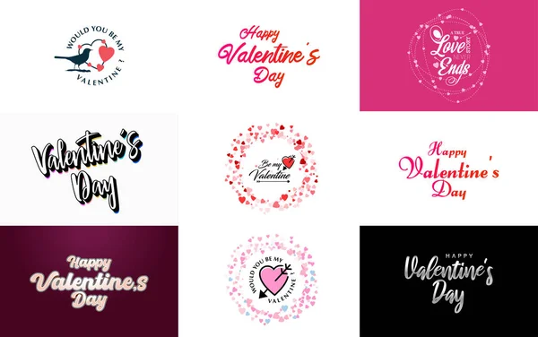 Love Word Art Design Heart Shaped Background Sparkling Effect — Stock vektor
