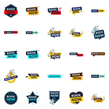 Make a Statement with Our Pack of 25 Book Now Banners