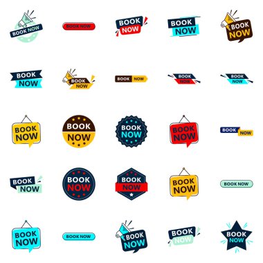 Get Your Customers Booking with Our Pack of 25 Book Now Banners