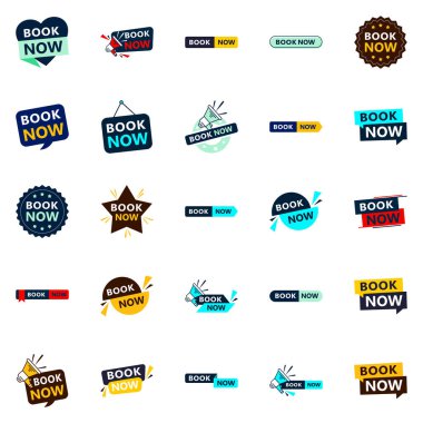 Get Your Customers Booking with Our Pack of 25 Book Now Banners