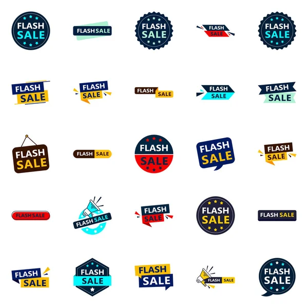 Flash Sale Professional Vector Designs Elevate Your Branding Sales Efforts — Stock Vector