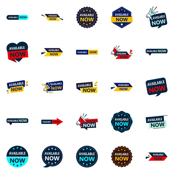Easily Customizable Available Now Vector Banners Flexible Design Solutions — Stockvector