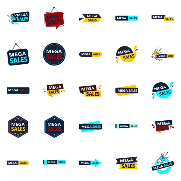 Mega Sale Vector Pack High Quality Designs Your Marketing Needs — Vettoriale Stock
