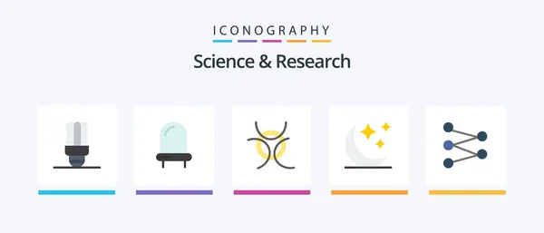 Science Flat Icon Pack Including Space Space Figure Creative Icons — Vector de stock