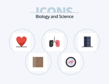 Biology Flat Icon Pack 5 Icon Design. . . science. tray. lab