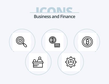Finance Line Icon Pack 5 Icon Design. . . money. globe. business