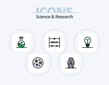 Bilim Hattı Simge Paketi 5 Simge Tasarımı doldurdu. - Evet. - Evet. Oyuncak. Virüs. bakteri