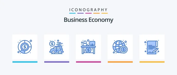 Числе Деньги Документ Экономика Международные Экономика Creative Icons Design — стоковый вектор