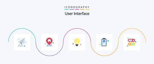 User Interface Flat Icon Pack Including Disable Tips User Enable — Vettoriale Stock
