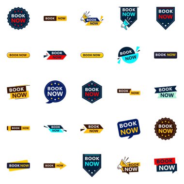 Get Your Customers Booking with Our Pack of 25 Book Now Banners