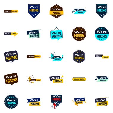 We're Hiring 25 Professional Vector Designs to Help Your Recruitment Efforts Succeed