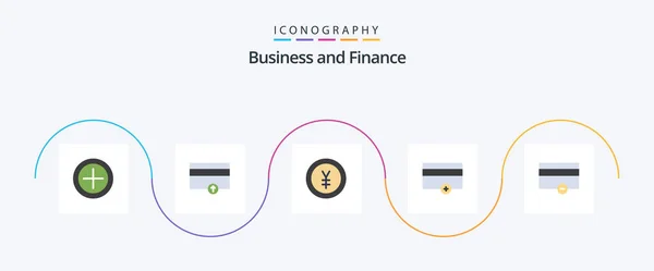 Finance Flat Icon Pack Inclusief Betalingen Financiën Financiën Nee Geld — Stockvector