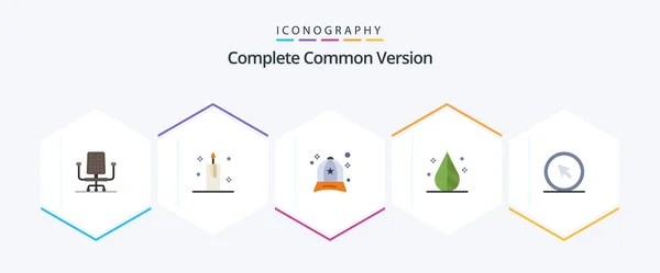 Complete Common Version Flat Icon Pack Including Cursor Tool Accessories — Image vectorielle