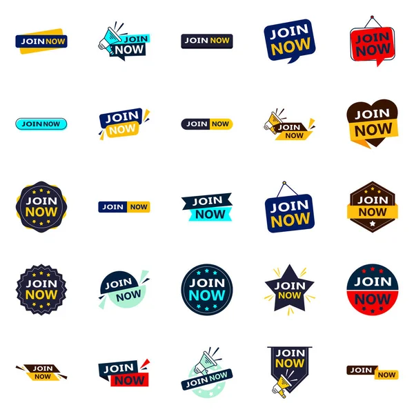 Versatile Typographic Banners Promoting Membership Media — Stock Vector