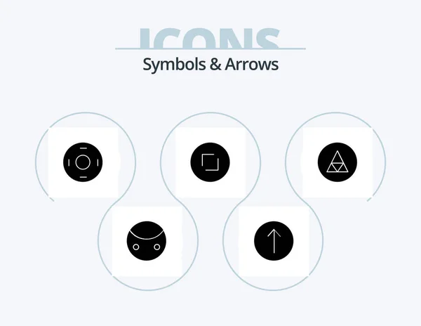 Symbols Arrows Glyph Icon Pack Icon Design Sign Magic Sign — Vettoriale Stock