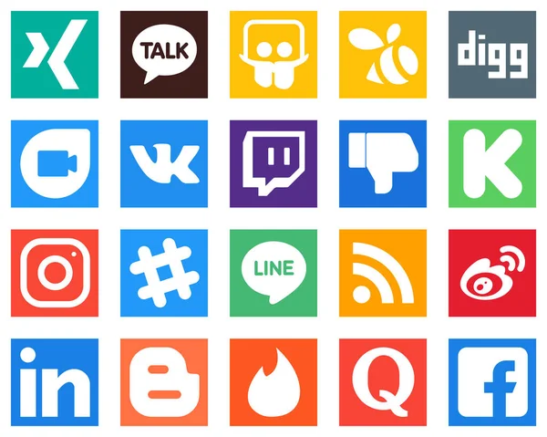 Versatile Social Media Icons Rss Spotify Dislike Instagram Icons Minimalist — ストックベクタ